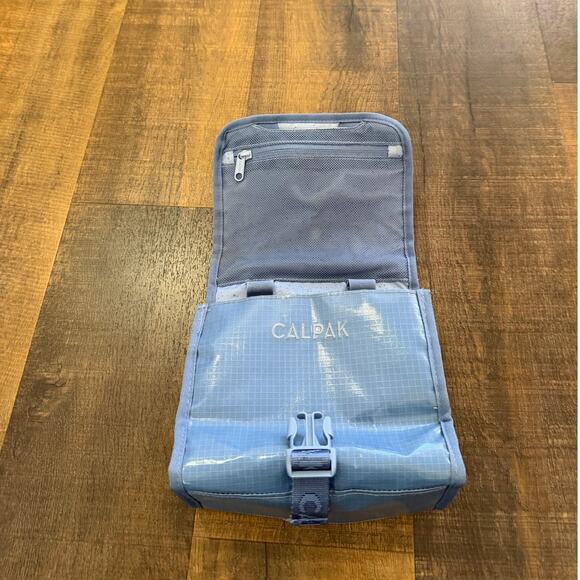 CALPAK Hanging Travel Toiletry Bag Blue Compact Organizer - Picture 8 of 12